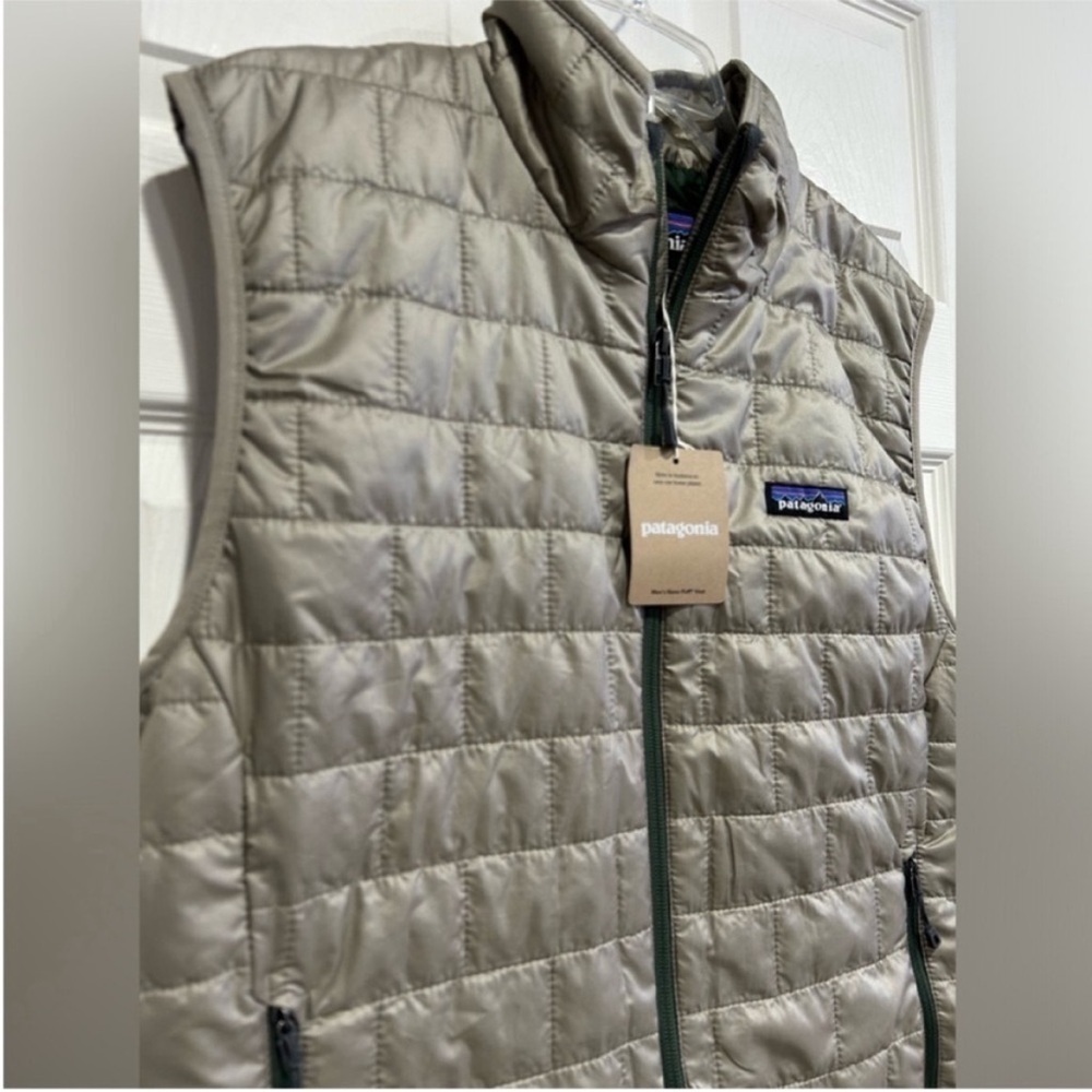 Patagonia Men’s Small Nano Puff Insulated Vest Seabird Grey Puffer NWT Puffy - Picture 2 of 7